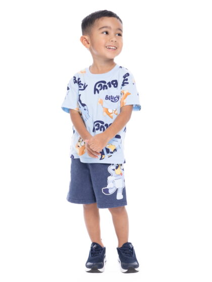 Bluey Toddler Graphic Tee and Shorts Set, 2-Piece, Sizes 12M-5T