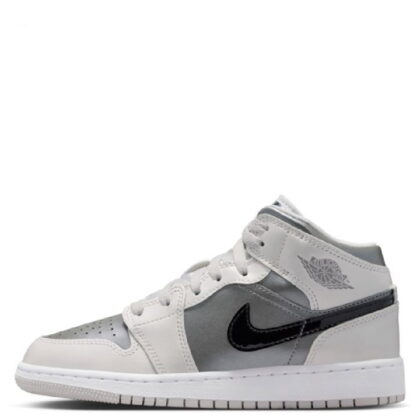 Big Kid's Jordan 1 Mid SE Photon Dust/Blue Chill (HV4400 014)