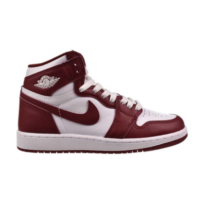 Big Kid's Jordan 1 Retro High OG "Artisanal Red" Wt/Team Rd (FD1437 160)