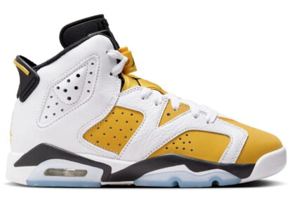 (GS) Air Jordan 6 Retro 'White / Yellow Ochre' (2024) 384665-170