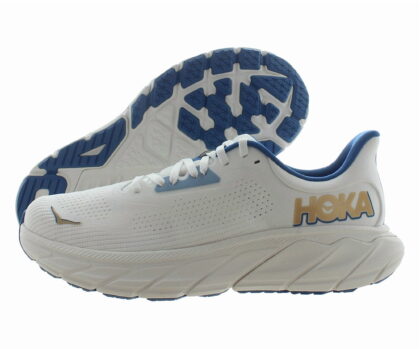 HOKA Arahi 7 Mens Shoes Size 10, Color: Frost/Gold