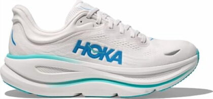 Hoka Bondi 9 Mens Running Shoe - White/Blue