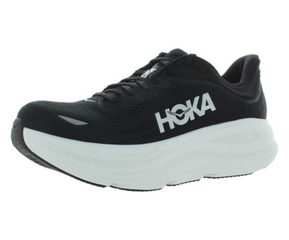 HOKA Bondi 9 Mens Shoes Size 11, Color: Black/White