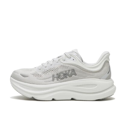 Hoka Bondi 9 Womens Running Shoe - Stardust/Silver