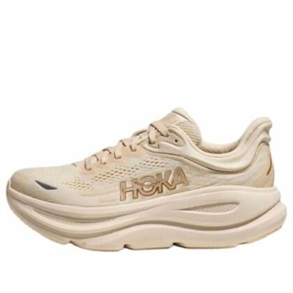 Hoka Bondi 9 Womens Running Shoe - Vanilla/Birch