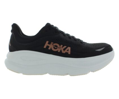 HOKA Bondi 9 Womens Shoes Size 6.5, Color: Black/Rose Gold