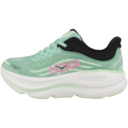 Hoka Women's Bondi 9 Sneaker, Blue Spark/Mint Fluorite