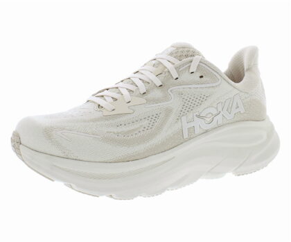 HOKA Clifton 10 Mens Shoes Size 10.5, Color: Oatmeal/Oat Milk