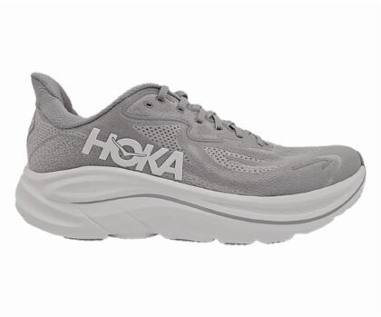 HOKA Clifton 10 Mens Shoes Size 9, Color: Stellar Grey/Stardust