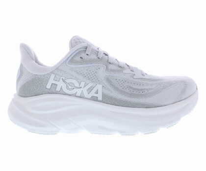 HOKA Clifton 10 Womens Shoes Size 7, Color: Cosmic Grey/Stardust