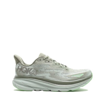 Hoka Clifton 9 Men's Athletic Shoes, Responsive & Lightweight, Olive Haze/Mercury