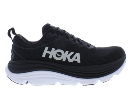 HOKA Gaviota 5 Wide Womens Shoes Size 7, Color: Black/White