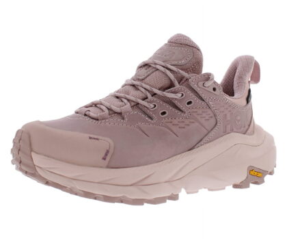 HOKA Kaha 2 Low Gtx Unisex Shoes Size 13, Color: Pale Mauve/Peach Whip