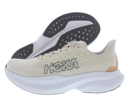 HOKA Mach 6 Womens Shoes Size 6.5, Color: Eggnog/Vanilla