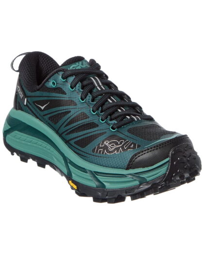 Hoka Mafate Speed 2 Leather & Canvas Sneaker, 11, Black