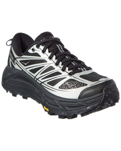 Hoka Mafate Speed 2 Leather & Canvas Sneaker, 8.5, Silver