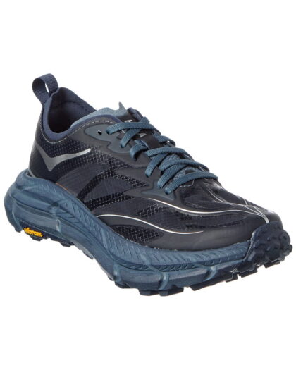 Hoka Mafate Speed 4 Lite Leather & Mesh Sneaker, 8.5, Navy