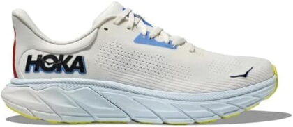 Hoka Men's Arahi 7 Running Shoe, Blanc De Blanc/Virtual Blue, US 12 Medium
