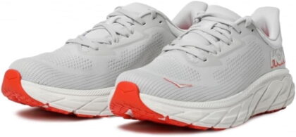 Hoka Men's Arahi 7 Running Shoes, Cosmic Grey/Tomato, US 14 Medium