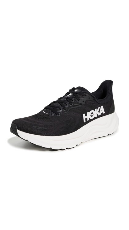 Hoka Men's Arahi 8 Sneaker, Black/White