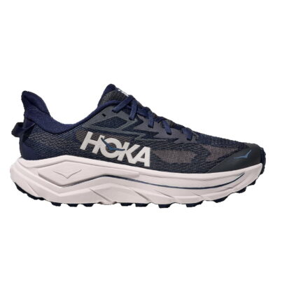Hoka Men's Challenger 8 Trail running shoes, 14 US ( WIDE ), Midnight Blue/Grout