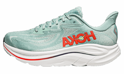 HOKA MENS Clifton 10 "Sage / Neon Flame" 1162030 SGNN 1162030 SGNN from Stadium Goods