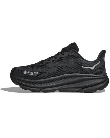 Hoka Men's Clifton 9 GTX Sneaker, Black/Black 1