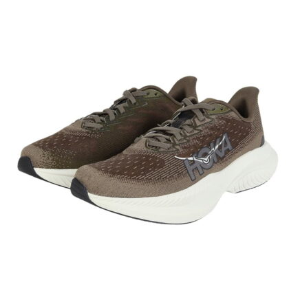 Hoka Men's Mach 6 Sneaker, Antique Olive/Truffle Salt