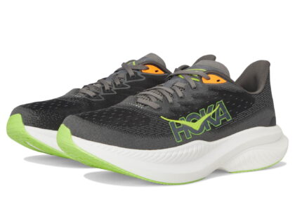 Hoka Men's Mach 6 Sneaker, Gravel/Asphalt Grey