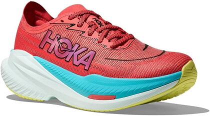 Hoka Men's Mach X 2 Running Shoes, Grapefruit/Electric Coral, US 14 Medium