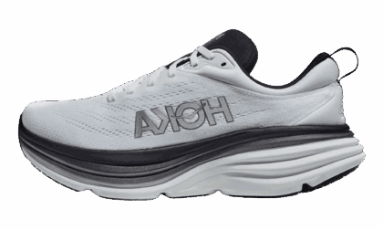 HOKA MENS One Bondi 8 "White/Black" 1123202 WBLC 1123202 WBLC from Stadium Goods