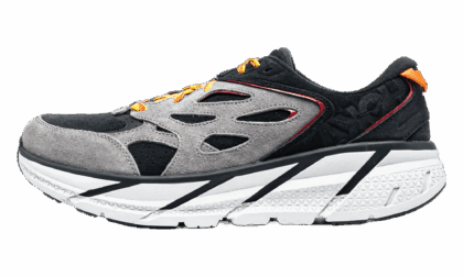 HOKA MENS One Clifton L Suede "Black Lunar Rock" 1122571 BLRK 1122571 BLRK from Stadium Goods