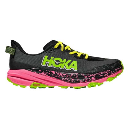 Hoka Men's Speedgoat 6 Black/Neon Rose 9.5 Medium