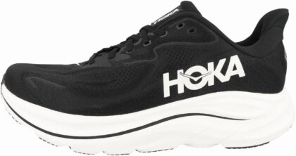 Hoka One Mens Clifton 10 Road Running Shoes - Black/White