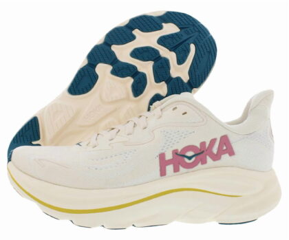 Hoka One One Clifton 10 Womens Shoes Size 9, Color: Birch/Alabaster
