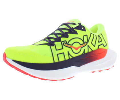 HOKA Rocket X Trail Mens Shoes Size 8.5, Color: Neon Yuzu/Neon Flame