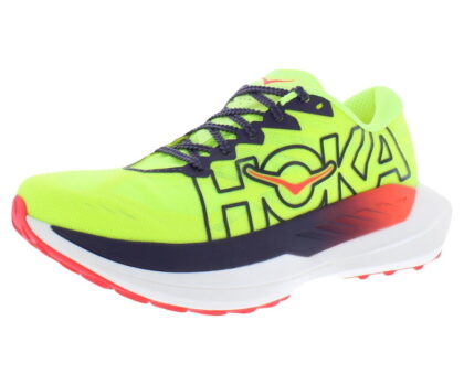 HOKA Rocket X Trail Womens Shoes Size 8.5, Color: Neon Yuzu/Neon Flame