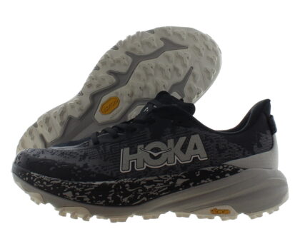 HOKA Speedgoat 6 Mens Shoes Size 11, Color: Black/Stardust