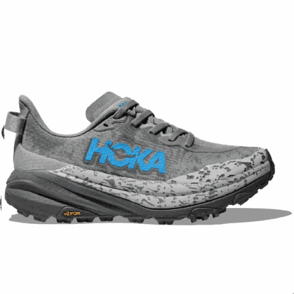 HOKA Speedgoat 6 Womens Shoes Size 7, Color: Stellar Grey/Asteroid
