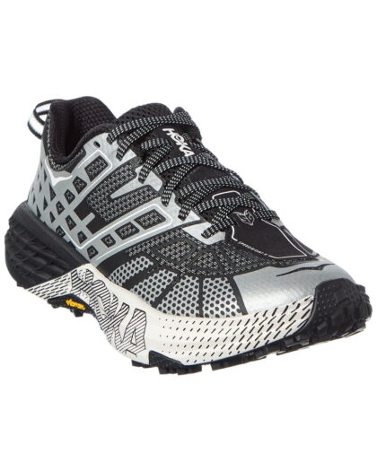 Hoka U Speed 2 TS Leather & Canvas Sneaker, 6.5, Black
