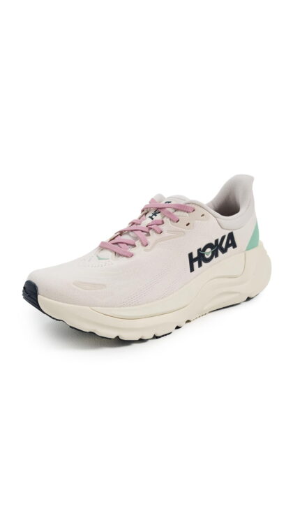 Hoka Women's Arahi 8 Sneaker, Rose Cream/Alabaster