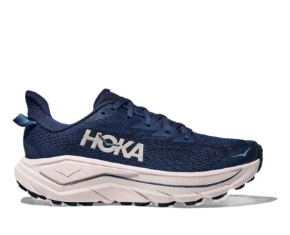 Hoka Women's Challenger 8 Trail running shoes, 8.5 US ( STANDARD ), Midnight Blue/Grout