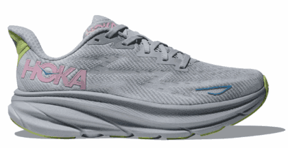 Hoka Women's Clifton 9 Every day shoes, Gull/Sea Ice, Size US 5.5 ( Medium )