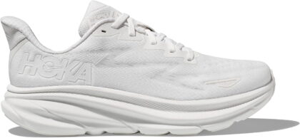 Hoka Women's Clifton 9 Every Day Shoes, White/White, Size 9.5 US ( WIDE )