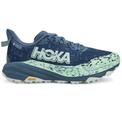 Hoka Women's Speedgoat 6 GTX Thunder Cloud/Mint Fluorite 7.5 Medium