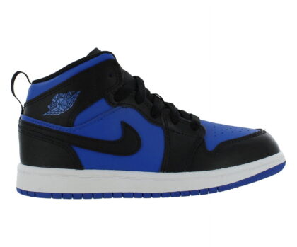 Jordan 1 Mid (PS) Little Kids' Shoes Black/Royal Blue-White dq8424-042
