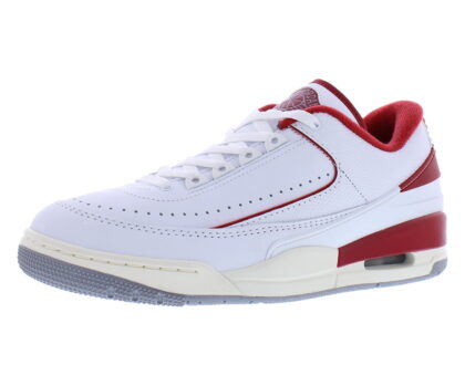 Jordan 2/3 Men's Shoes (FD0383-161, White/Sail/Cement Grey/Varsity Red)