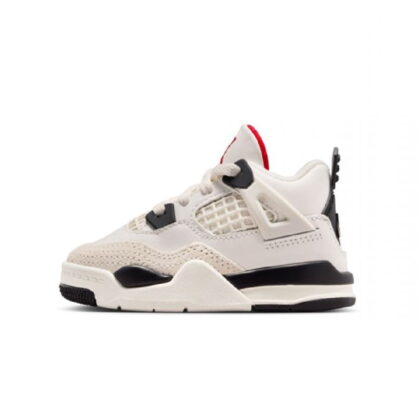 Jordan 4 Retro OG (TD) "Flight Club" Toddler Shoes Sail/Black im4027-100