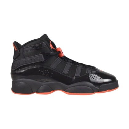 Jordan 6 Rings (GS) Big Kids' Shoes Black/Infrared 23-Black 323419-066