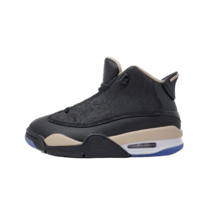 Jordan Dub Zero Big Kids Shoes, Black/Fossil Stone-White